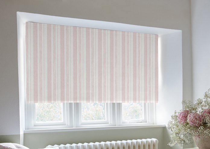 Shabby Chic by Rachel Ashwell Watercolour Stripe, Blush - Twist&Fit Roman Blind - Image 5